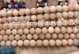 CCN5589 15 inches 8mm round matte candy jade beads Wholesale