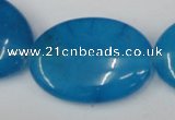 CCN559 15.5 inches 25*35mm oval candy jade beads wholesale