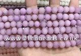 CCN5591 15 inches 8mm round matte candy jade beads Wholesale