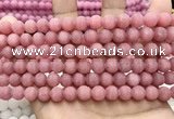 CCN5596 15 inches 8mm round matte candy jade beads Wholesale