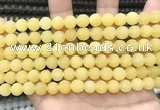 CCN5616 15 inches 8mm round matte candy jade beads Wholesale