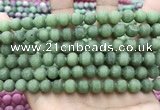 CCN5618 15 inches 8mm round matte candy jade beads Wholesale