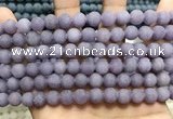 CCN5625 15 inches 8mm round matte candy jade beads Wholesale