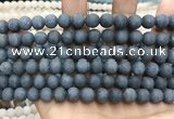 CCN5632 15 inches 8mm round matte candy jade beads Wholesale