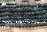 CCN5635 15 inches 8mm round matte candy jade beads Wholesale