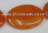 CCN565 15.5 inches 25*35mm oval candy jade beads wholesale