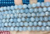 CCN5654 15 inches 8mm faceted round candy jade beads