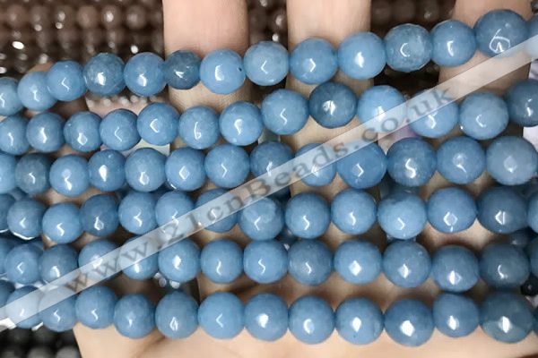 CCN5659 15 inches 8mm faceted round candy jade beads