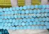 CCN5661 15 inches 8mm faceted round candy jade beads