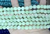 CCN5668 15 inches 8mm faceted round candy jade beads