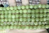 CCN5670 15 inches 8mm faceted round candy jade beads