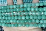 CCN5672 15 inches 8mm faceted round candy jade beads