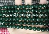 CCN5674 15 inches 8mm faceted round candy jade beads