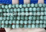 CCN5694 15 inches 8mm faceted round candy jade beads