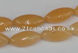 CCN571 15.5 inches 10*20mm marquise candy jade beads wholesale