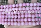 CCN5720 15 inches 8mm faceted round candy jade beads