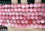 CCN5723 15 inches 8mm faceted round candy jade beads