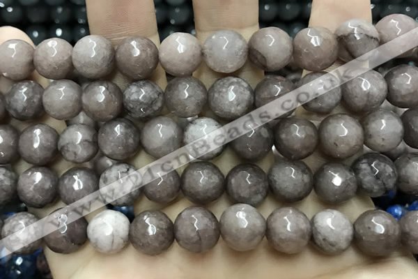 CCN5771 15 inches 10mm faceted round candy jade beads