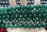 CCN5789 15 inches 10mm faceted round candy jade beads