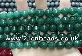 CCN5789 15 inches 10mm faceted round candy jade beads