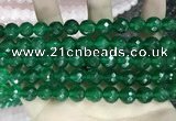 CCN5790 15 inches 10mm faceted round candy jade beads