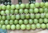 CCN5792 15 inches 10mm faceted round candy jade beads