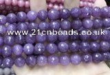 CCN5797 15 inches 10mm faceted round candy jade beads