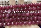 CCN5804 15 inches 10mm faceted round candy jade beads