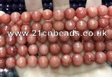 CCN5806 15 inches 10mm faceted round candy jade beads