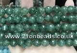 CCN5825 15 inches 10mm faceted round candy jade beads