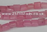 CCN586 15.5 inches 8*8mm square candy jade beads wholesale