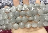 CCN5860 15 inches 15mm flat round candy jade beads Wholesale