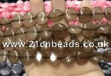 CCN5868 15 inches 15mm flat round candy jade beads Wholesale