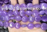 CCN5875 15 inches 15mm flat round candy jade beads Wholesale