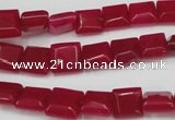 CCN588 15.5 inches 8*8mm square candy jade beads wholesale