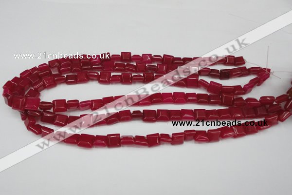 CCN588 15.5 inches 8*8mm square candy jade beads wholesale