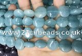 CCN5888 15 inches 15mm flat round candy jade beads Wholesale