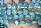 CCN5889 15 inches 15mm flat round candy jade beads Wholesale