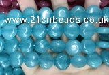 CCN5893 15 inches 15mm flat round candy jade beads Wholesale