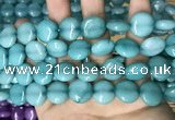 CCN5894 15 inches 15mm flat round candy jade beads Wholesale