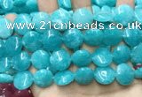 CCN5895 15 inches 15mm flat round candy jade beads Wholesale