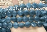 CCN5896 15 inches 15mm flat round candy jade beads Wholesale