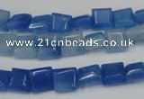 CCN590 15.5 inches 8*8mm square candy jade beads wholesale