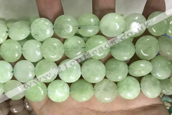 CCN5902 15 inches 15mm flat round candy jade beads Wholesale