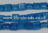 CCN591 15.5 inches 8*8mm square candy jade beads wholesale