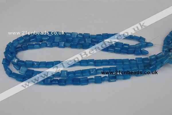 CCN591 15.5 inches 8*8mm square candy jade beads wholesale