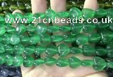 CCN5927 15 inches 12*12mm heart candy jade beads Wholesale