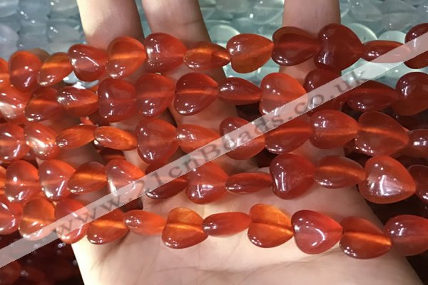 CCN5935 15 inches 12*12mm heart candy jade beads Wholesale
