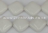 CCN595 15.5 inches 15*15mm diamond candy jade beads wholesale