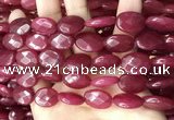 CCN5970 15 inches 13*18mm faceted oval candy jade beads